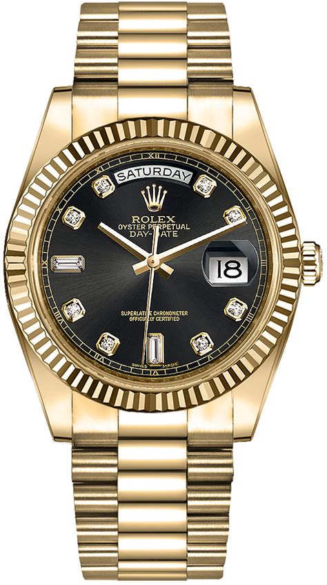 rolex day-date schwarzes zifferblatt